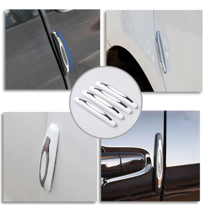 RoyaleGlow 4-Pack Car Door Protection Strips - Durable and Discreet