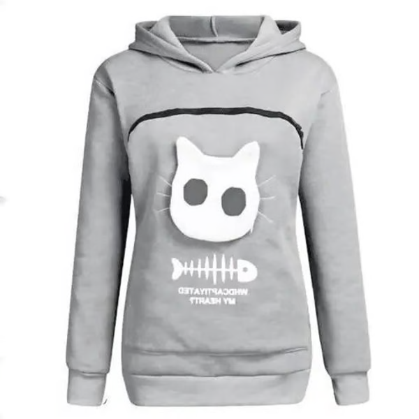 LuxRoyale Cat Lover Hoodie Cuddle Pouch - Perfect Pet Gift