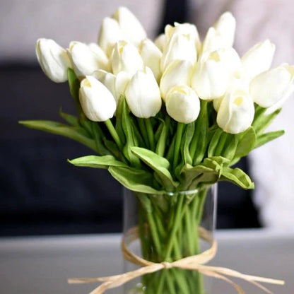 Royaleva 10x Artificial Tulips Flowers for Home Decor