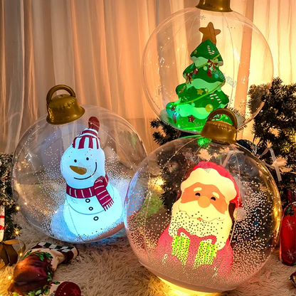 RoyaleGlow Inflatable Outdoor Christmas Ball With Lights LED