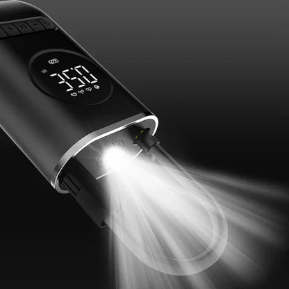 Luxora Electric Tyre Inflator with LED Torch and Nozzles