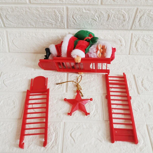 Luxora Climbing Santa Animated Christmas Decor Toy