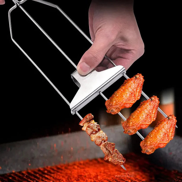 Royaleva 3 Way Grill Skewers for Perfect Kabobs Every Time
