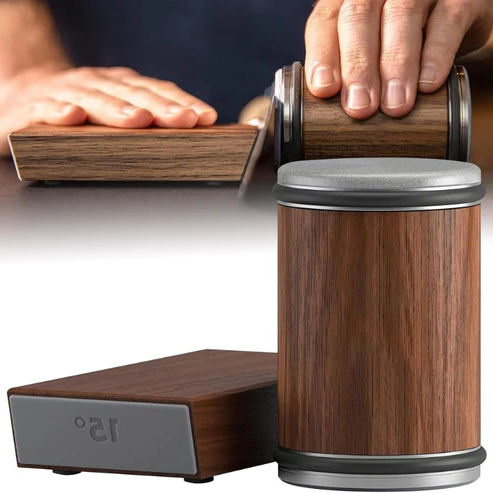 Luxora Tumbler Knife Sharpener with Adjustable Angle and Smooth Rolling Action for Precision Sharpening