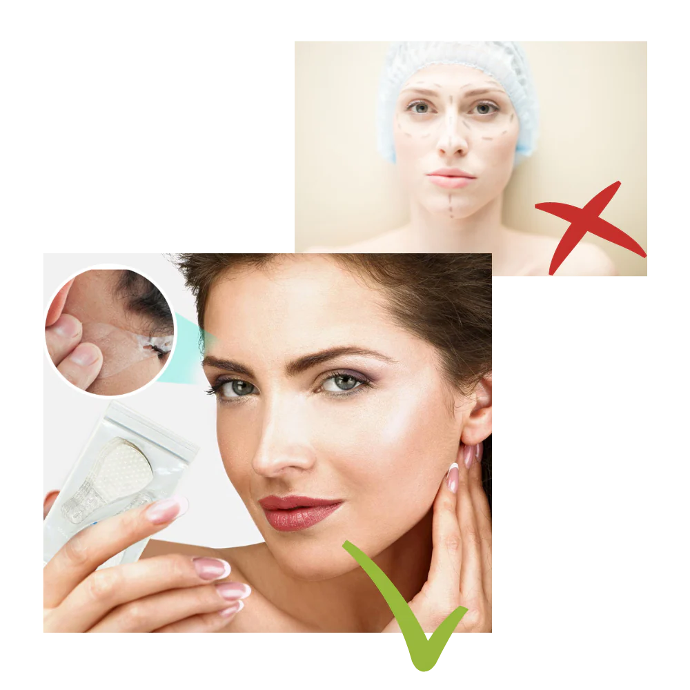 Royaleva Invisible Face-Lift Stickers - 40 Pack Non-Surgical