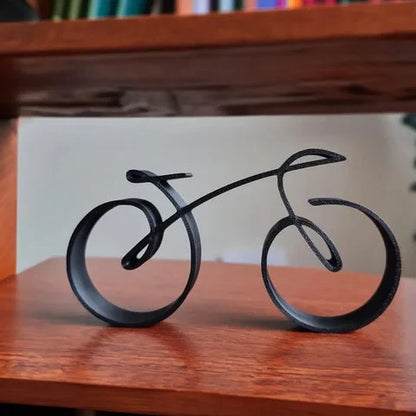 Royaleva Minimalistic Bicycle Sculpture Wire Framed Style