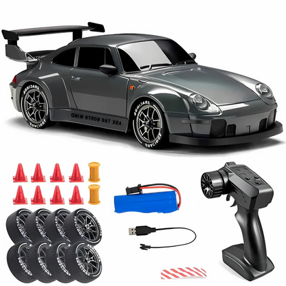 Luxora Retro Drift Master – 4WD RC Car with LED Lights