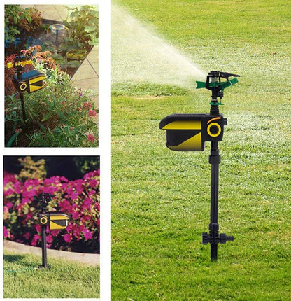 RoyaleGlow Automatic Motion-Activated Animal Repellent Garden Sprinkler - Animal Sensor Outdoor Lawn Yard Water Sprinkler