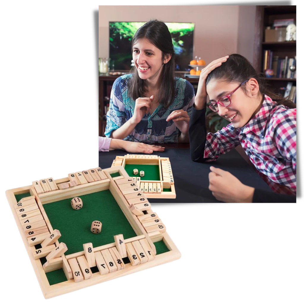 Royaleva Wooden Dice Game Fun for Kids and Family Play