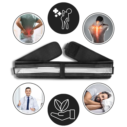Luxora Adjustable Back Brace Belt for Pain Relief Support
