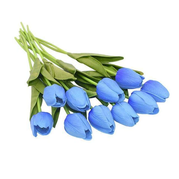 Royaleva 10x Artificial Tulips Flowers for Home Decor