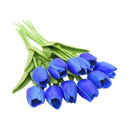 Royaleva 10x Artificial Tulips Flowers for Home Decor