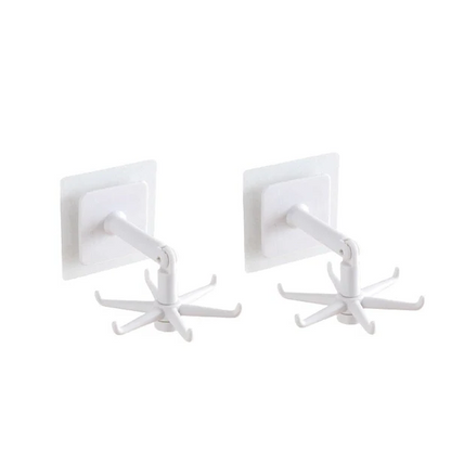 Luxora 360° Rotating Self-Adhesive Utility Hook for Storage