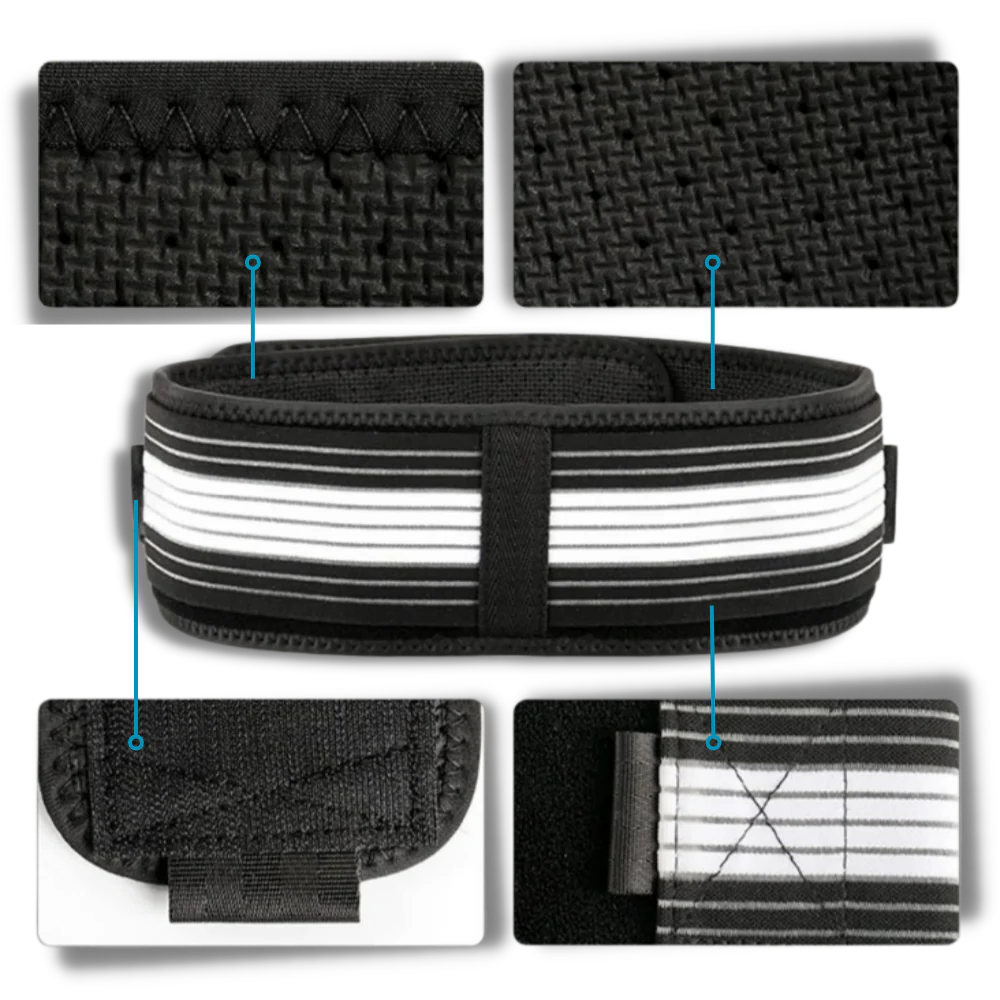 Luxora Adjustable Back Brace Belt for Pain Relief Support