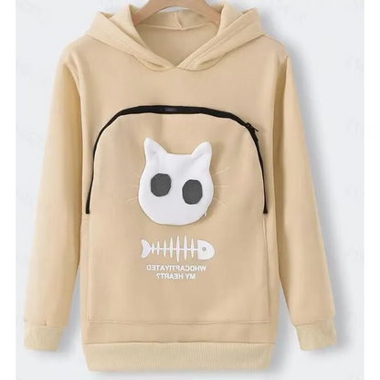 LuxRoyale Cat Lover Hoodie Cuddle Pouch - Perfect Pet Gift