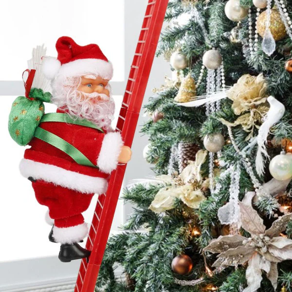 Luxora Climbing Santa Animated Christmas Decor Toy