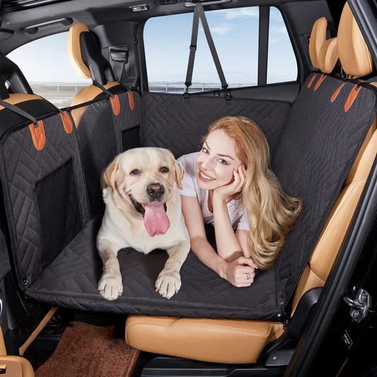 Luxora Hard Bottom Car Seat Cover for Dogs - Waterproof Safety