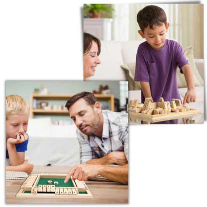 Royaleva Wooden Dice Game Fun for Kids and Family Play