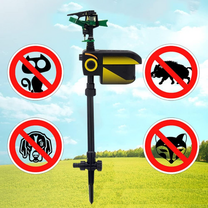 RoyaleGlow Automatic Motion-Activated Animal Repellent Garden Sprinkler - Animal Sensor Outdoor Lawn Yard Water Sprinkler