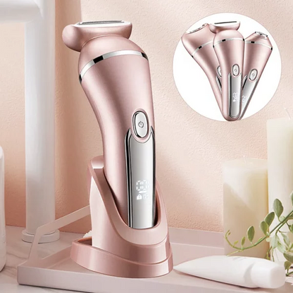 Luxora 3-in-1 Waterproof Electric Shaver for Women