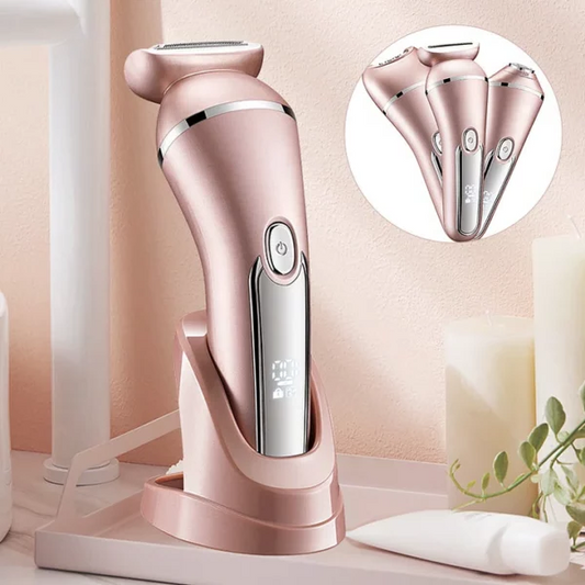 Luxora 3-in-1 Waterproof Electric Shaver for Women