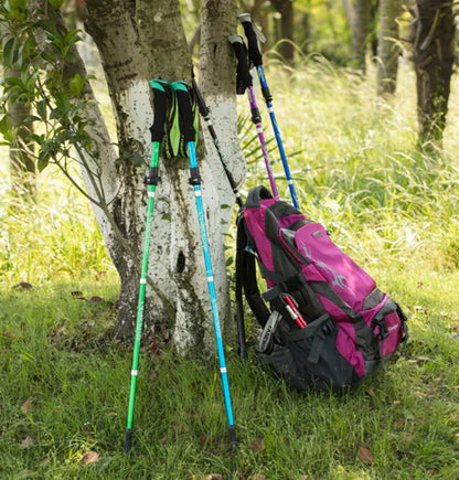 Royaleva Adjustable Trekking Poles - Foldable Telescopic Pole
