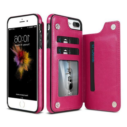 RoyaleGlow Luxury Leather Wallet Case For iPhone 12 Pro