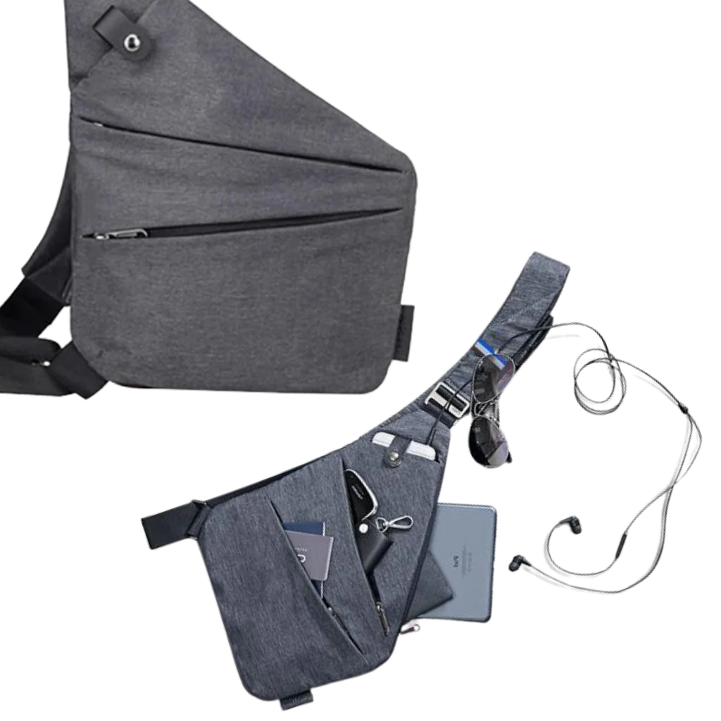 Luxora Waterproof Pocket Bag with Adjustable Strap and Pockets