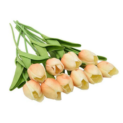 Royaleva 10x Artificial Tulips Flowers for Home Decor