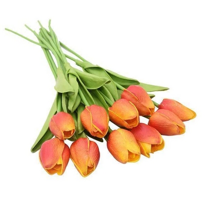 Royaleva 10x Artificial Tulips Flowers for Home Decor
