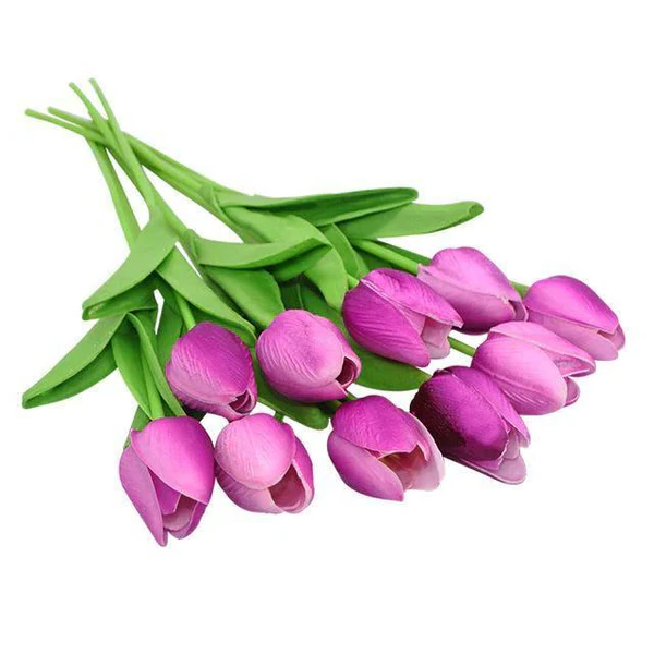 Royaleva 10x Artificial Tulips Flowers for Home Decor