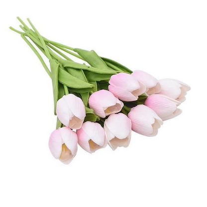 Royaleva 10x Artificial Tulips Flowers for Home Decor