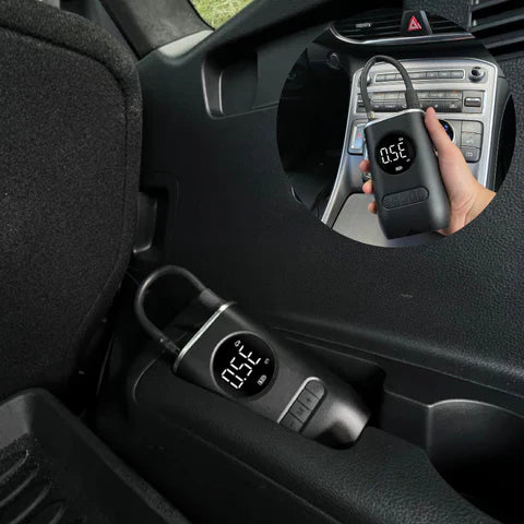 Luxora Electric Tyre Inflator with LED Torch and Nozzles