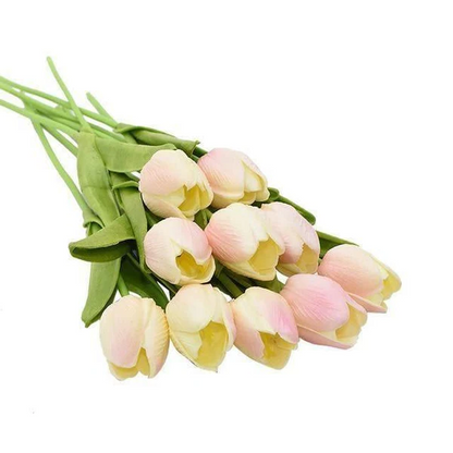 Royaleva 10x Artificial Tulips Flowers for Home Decor