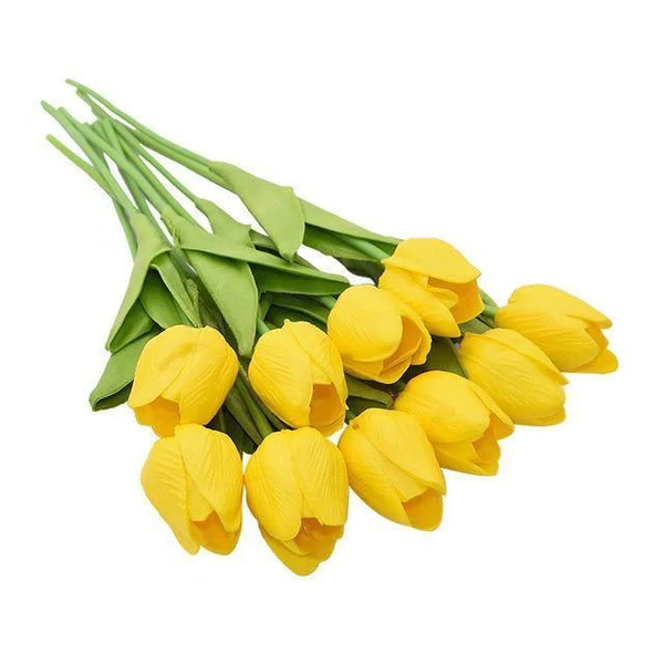 Royaleva 10x Artificial Tulips Flowers for Home Decor