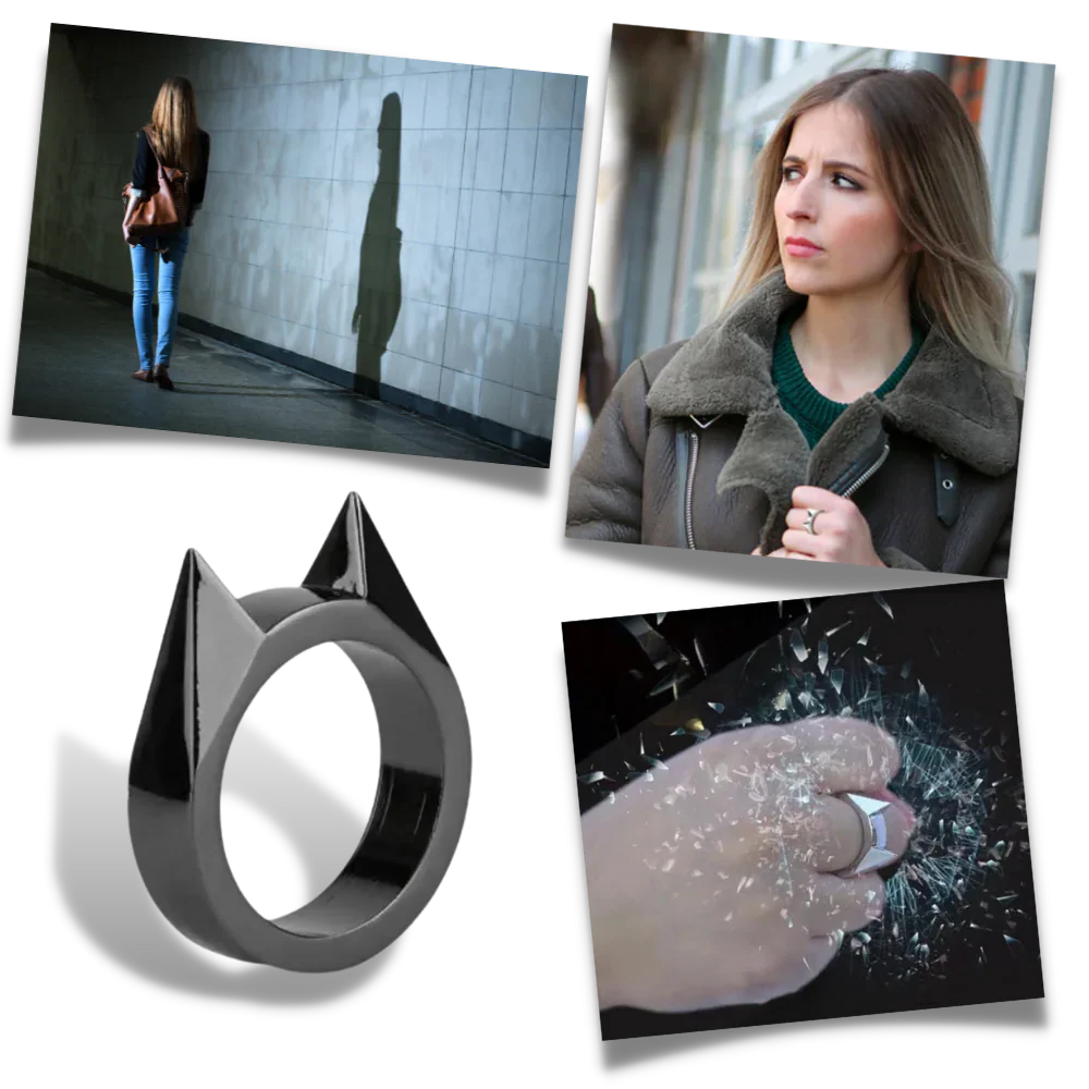 Royaleva Cat Ear Protective Ring for Stylish Self Defense