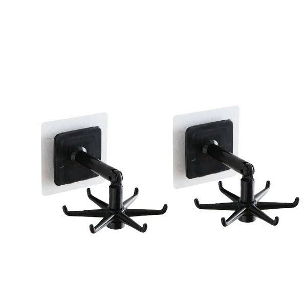 Luxora 360° Rotating Self-Adhesive Utility Hook for Storage