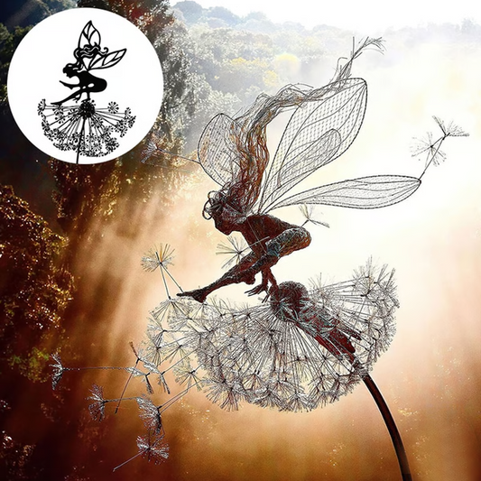 Royaleva Fairy Steel Garden Sculptures for Enchanting Décor