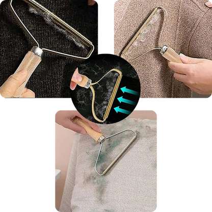 RoyaleGlow Wooden Pet Hair Remover - Eco-Friendly Lint Tool