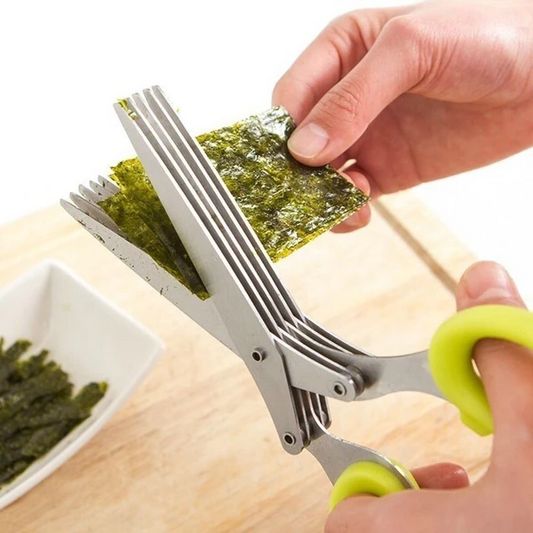 Royaleva 5 Blade Kitchen Salad Scissors for Fast Cutting