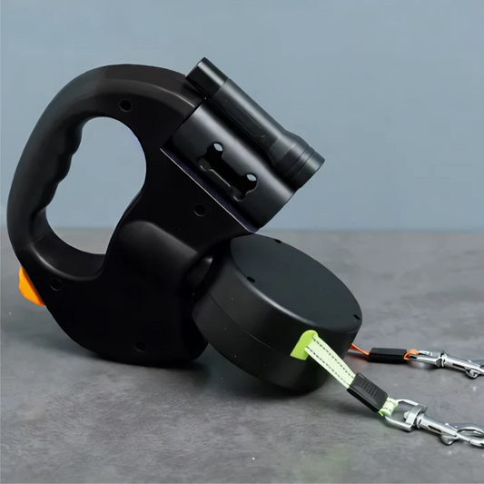 Luxora Dual Dog Leash - TangleFree - LED Light & 360 Swivel