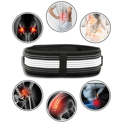 Luxora Adjustable Back Brace Belt for Pain Relief Support
