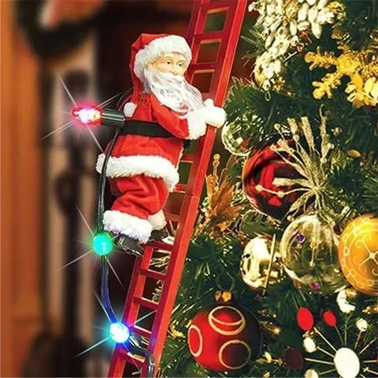 Luxora Climbing Santa Animated Christmas Decor Toy