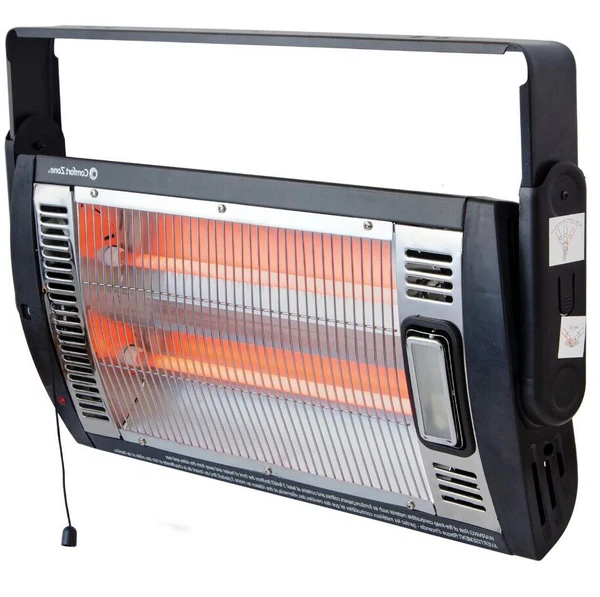 RoyaleGlow Wide Range Outdoor Electric Wall Mounted Infrared Patio Heater