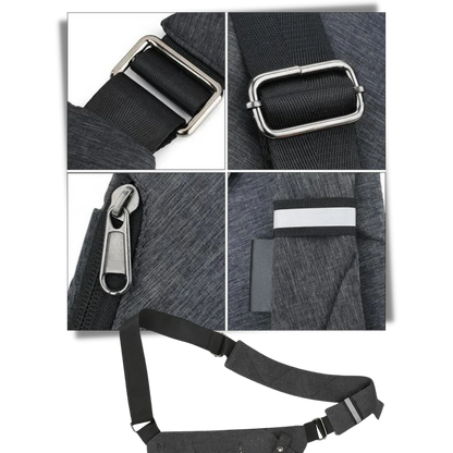 Luxora Waterproof Pocket Bag with Adjustable Strap and Pockets