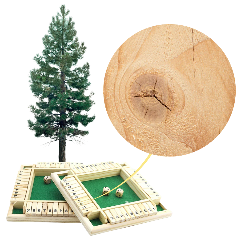 Royaleva Wooden Dice Game Fun for Kids and Family Play