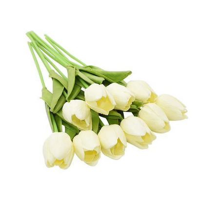 Royaleva 10x Artificial Tulips Flowers for Home Decor