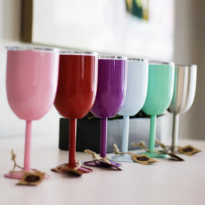 Royaleva Insulated Wine Cups - Double-Wall Stainless Steel