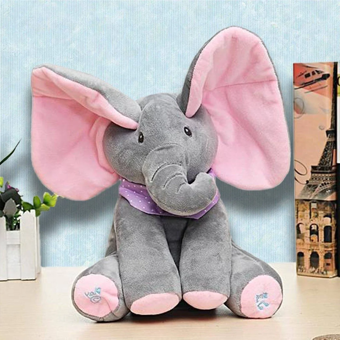 Royaleva Peek-a-boo Elephant Plush Toy for Kids