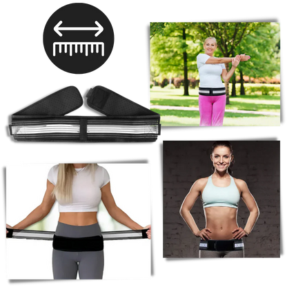 Luxora Adjustable Back Brace Belt for Pain Relief Support